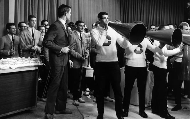 The Cleverest Band in the World received national exposure when it paid a surprise birthday visit to Johnny Carson on The Tonight Show in fall 1963. 